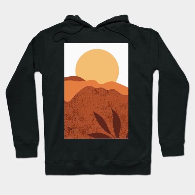 Landscape Art - Mountains Hiking - Sunset Adventure - Blue Lagoon - Seaside Art - Sunrise Mountains Hoodie by waltzart